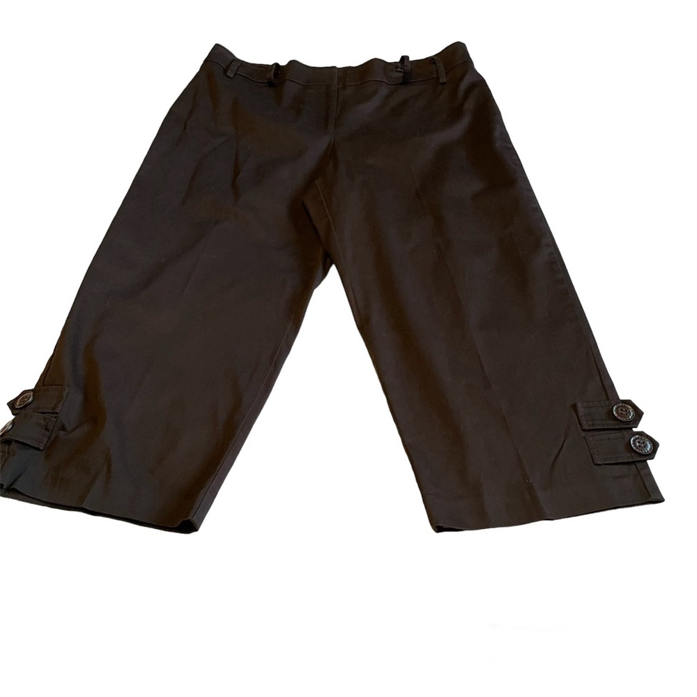Women’s Divine Logic Brown Capri pants 98%Cotton 2% Spandex Size 10